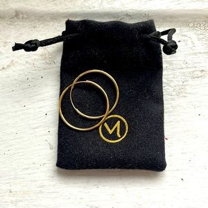 Mejuri 14K Solid Yellow Gold Large Hoops